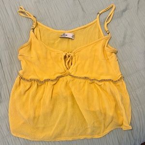 Hollister Yellow Crop Top
